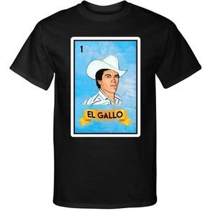 El Gallo Loteria Mexican Shirt  Chalino Sanchez  Tee Shirt Funny Family Novelty